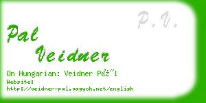 pal veidner business card